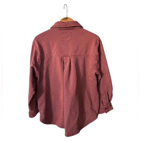 C&C California | Women’s Mauve Sunwashed Double Pocket Button-Up Shirt Size M - Picture 3 of 16